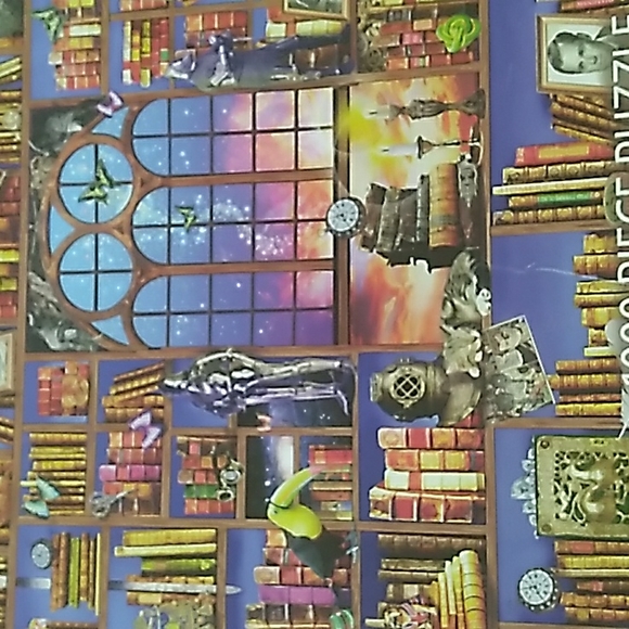 ⚜️ White "The IMAGINARIUM" 1,000 Piece Puzzle made in U.S.A  InterLocking - Picture 4 of 16